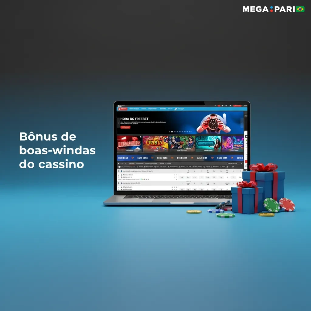 Banner MegaPari: bônus 200% até R$2100 no 1º depósito (mín. R$50), rollover 35x em slots em 7 dias; aposta máx R$20.