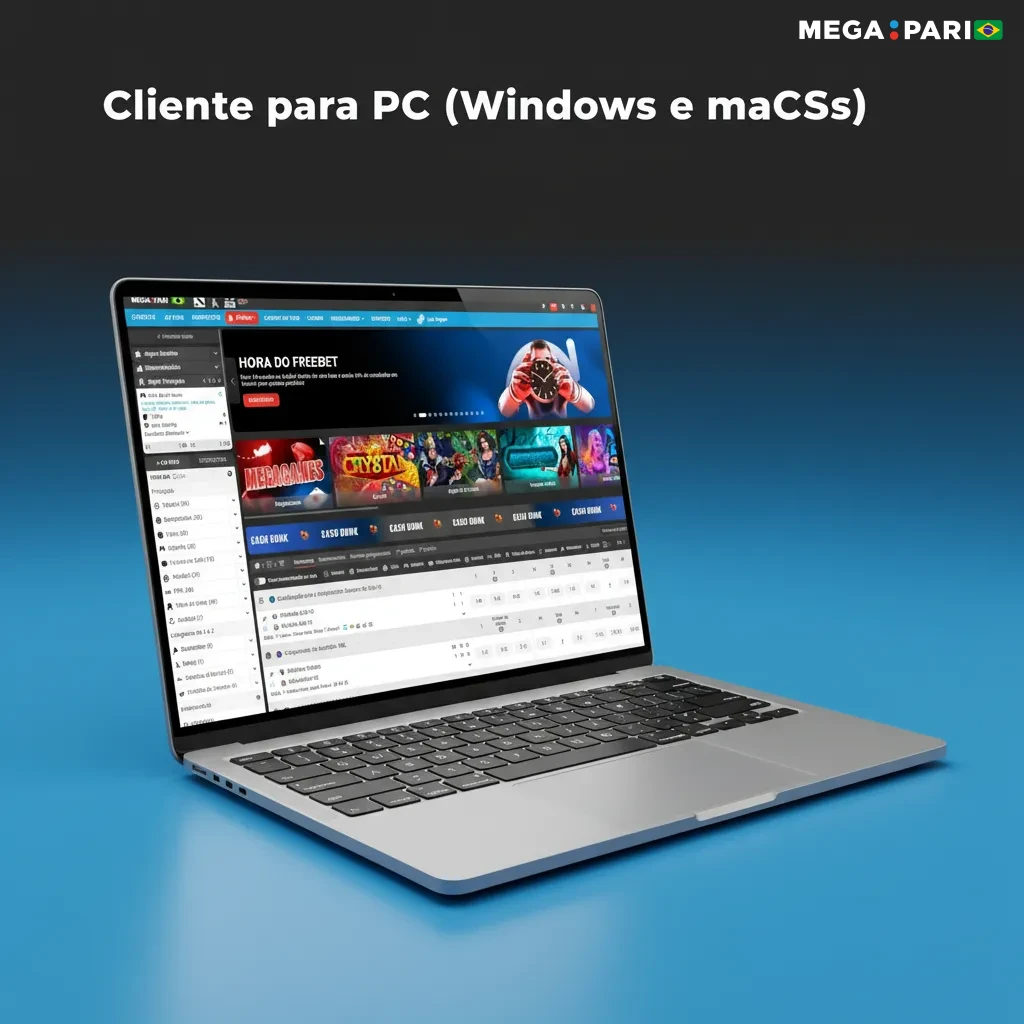 Sem aplicativo de desktop; aposte e jogue pelo site oficial no navegador em Windows e macOS.