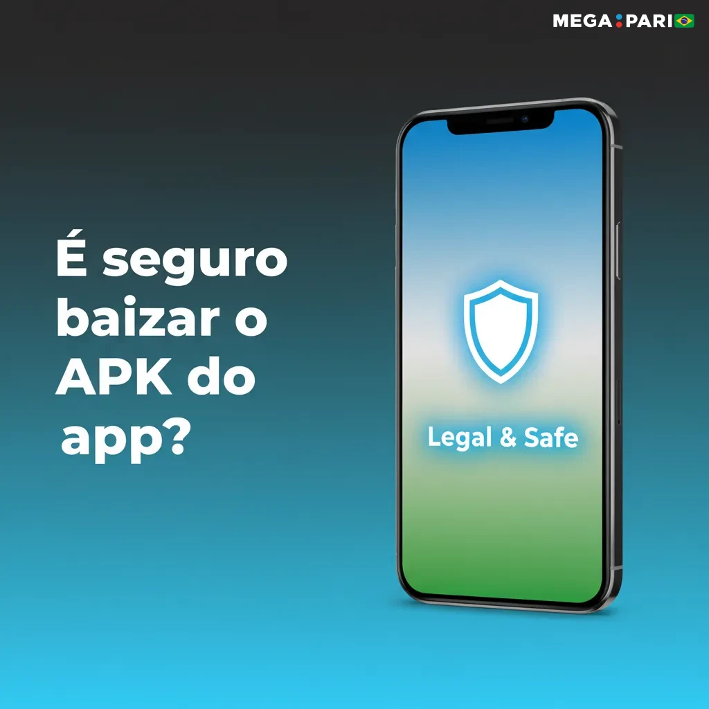 Smartphone com cadeado e selo SSL, indicando que baixar o APK pelo site oficial é seguro.