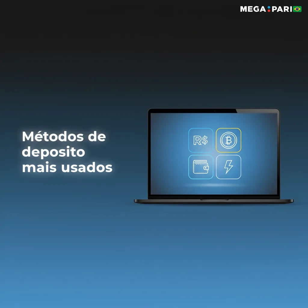 Gráfico com métodos de depósito mais usados no Brasil: Pix, Bitcoin, USDT TRC20, MiFinity, Binance Pay, JetonCash, JetonBank