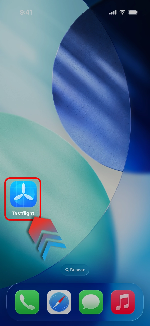 Abra o TestFlight e comece a instalar Megapari com facilidade e segurança.