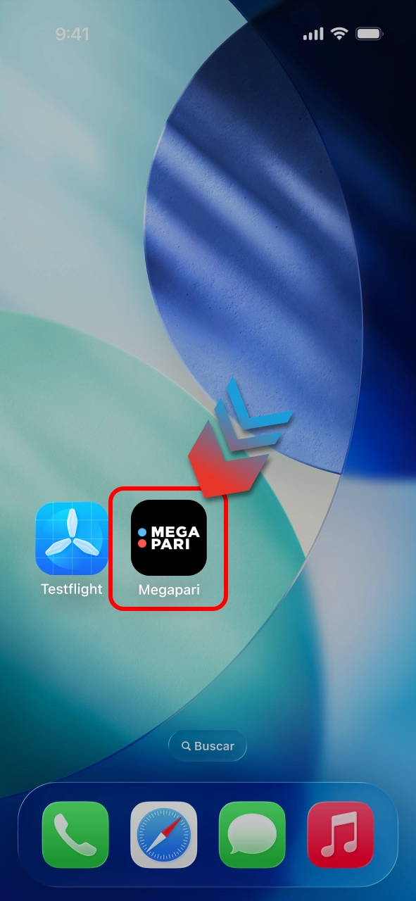 Aguarde Megapari instalar e aproveite acesso rápido direto da tela inicial.