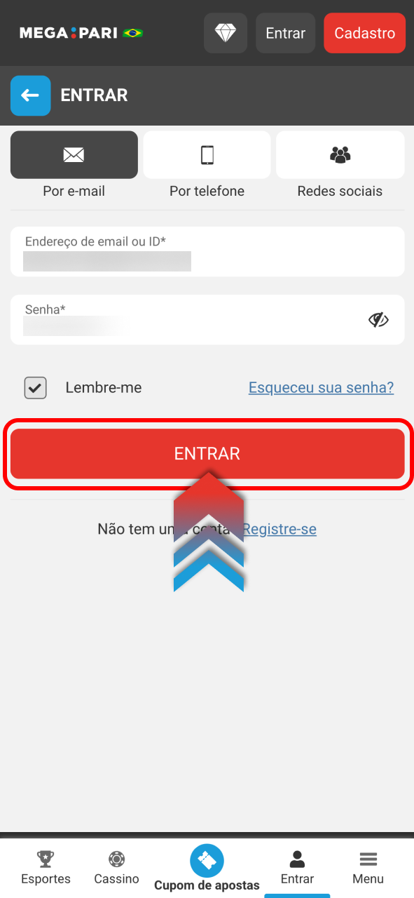 Entre na Megapari e acesse sua conta com rapidez e segurança.