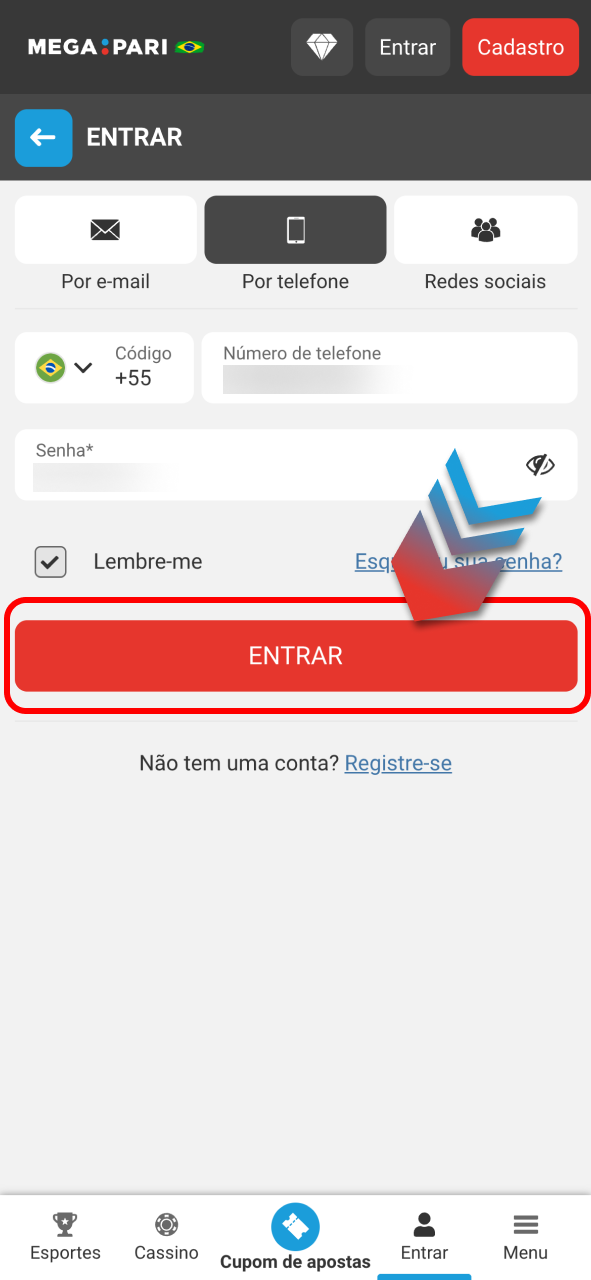 Entre na Megapari e acesse sua conta com rapidez e segurança.