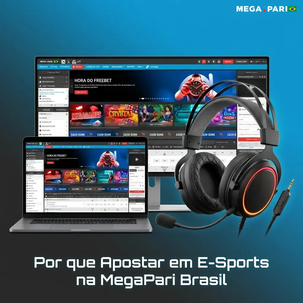 MegaPari Brasil: bônus, odds competitivas e app para apostas em e-sports com PIX e suporte 24h