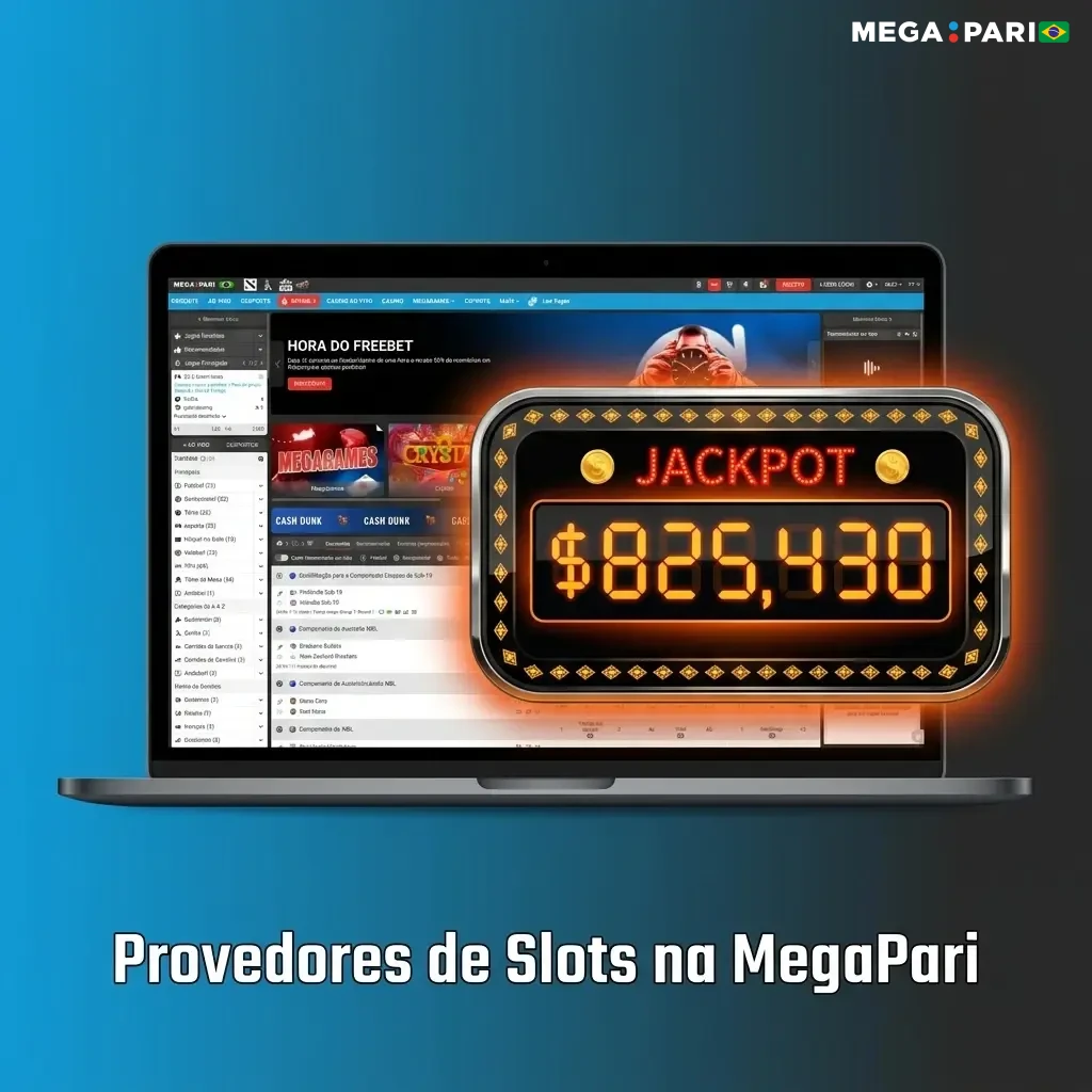 Provedores de slots da MegaPari: Pragmatic Play, NetEnt, Microgaming e mais de 100 parceiros disponíveis
