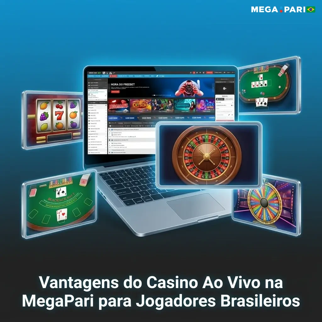 Dealer ao vivo no casino da MegaPari com transmissão HD, jogos de roleta e blackjack para jogadores brasileiros